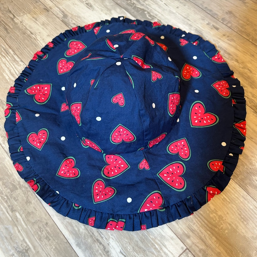 MuMu CoCo Watermelon Dress With Matching Sun Hat - Picture 7 of 12